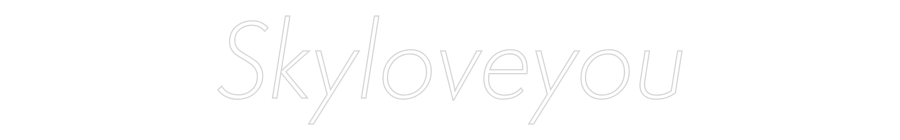 Custom Neon Sign Online Editor Skyloveyou