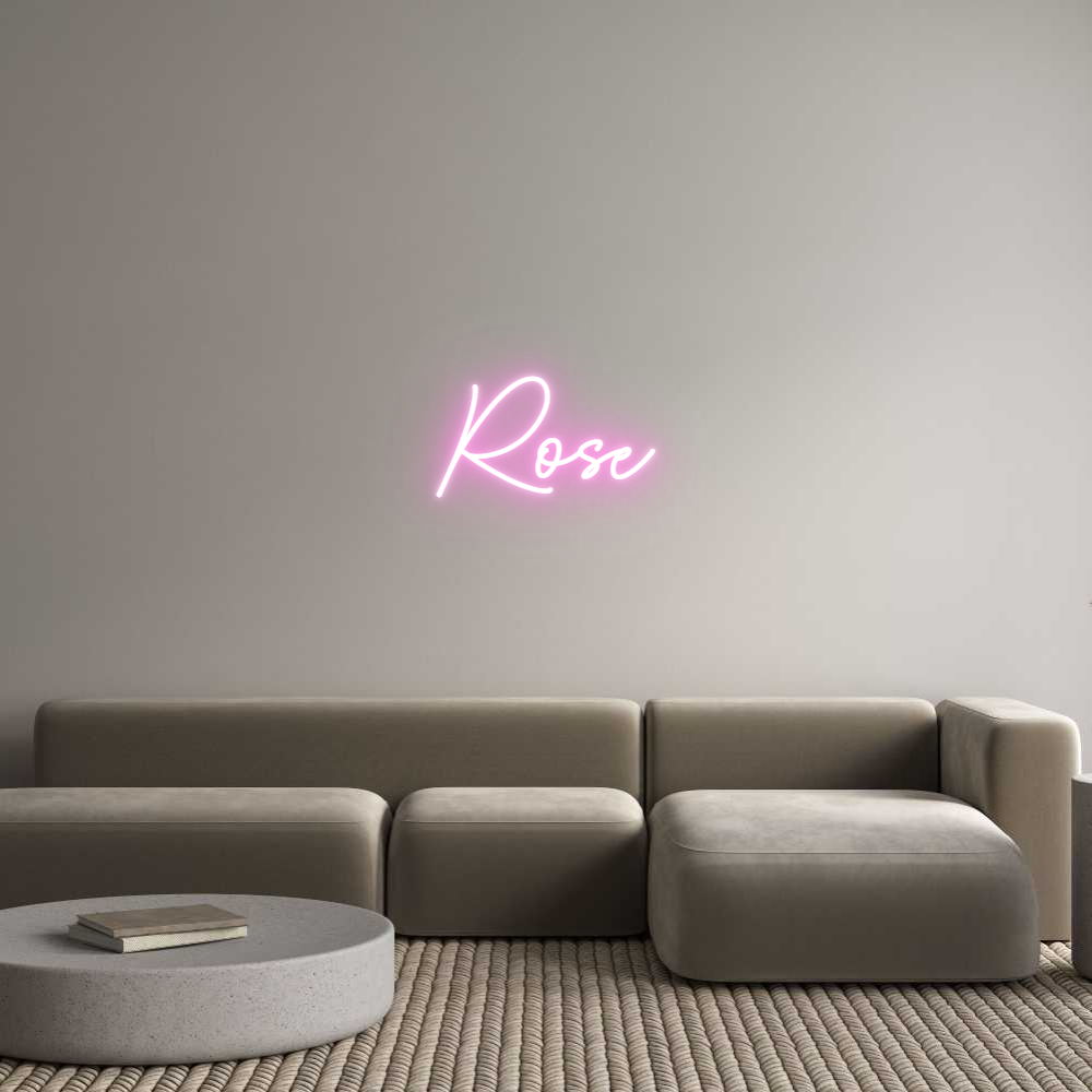 Custom Neon Sign Online Editor Rose