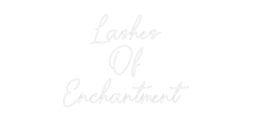 Custom Neon Sign Online Editor Lashes 
Of ...