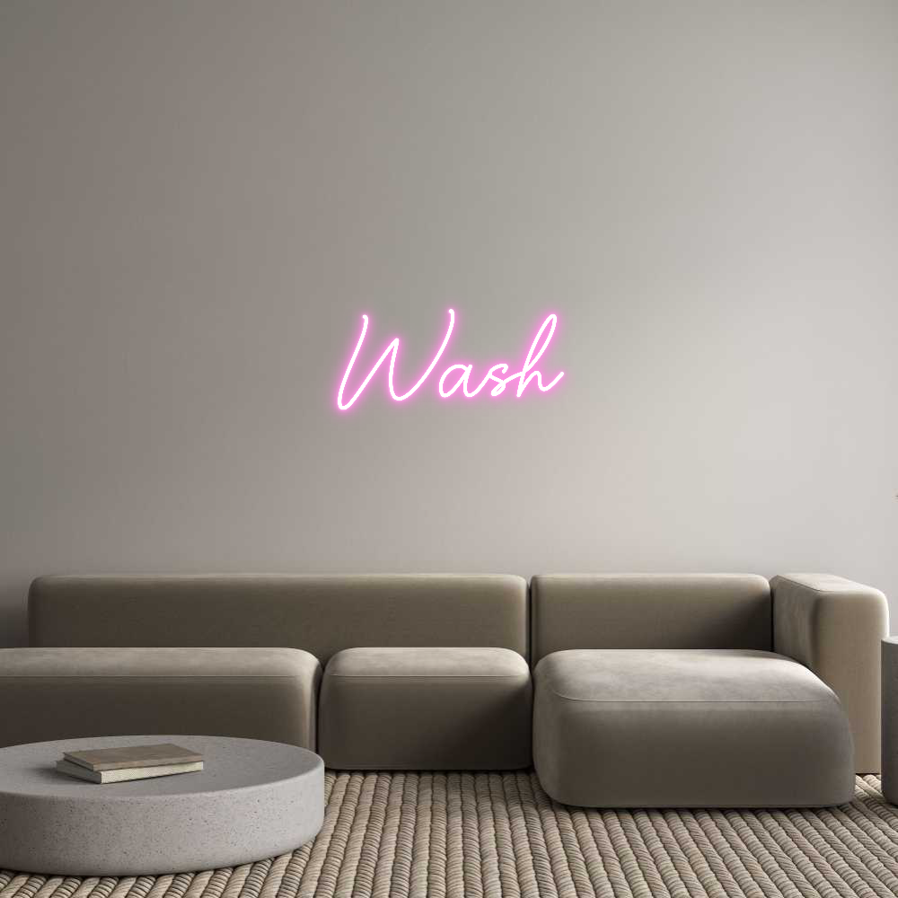 Custom Neon Sign Online Editor Wash