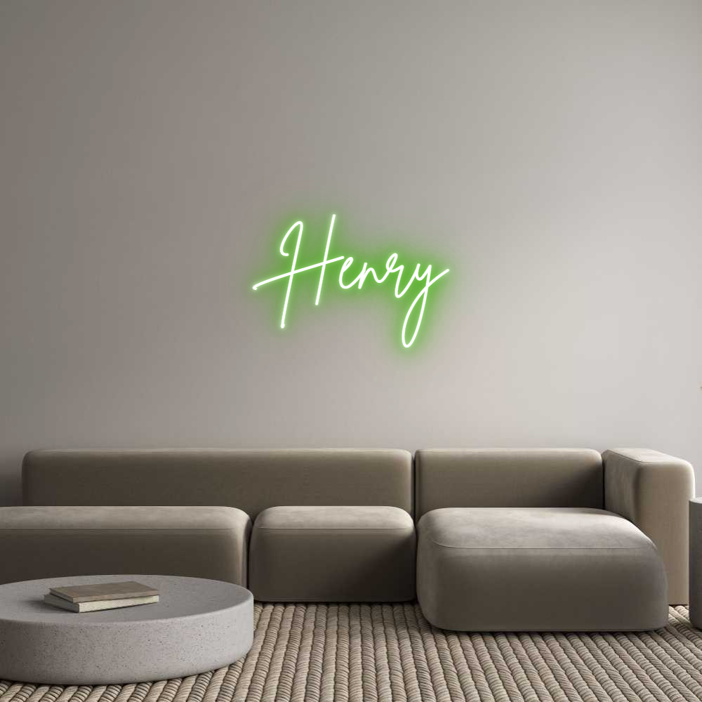 Custom Neon Sign Online Editor Henry