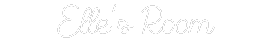 Insegna al neon personalizzata Editor online Elle's Room