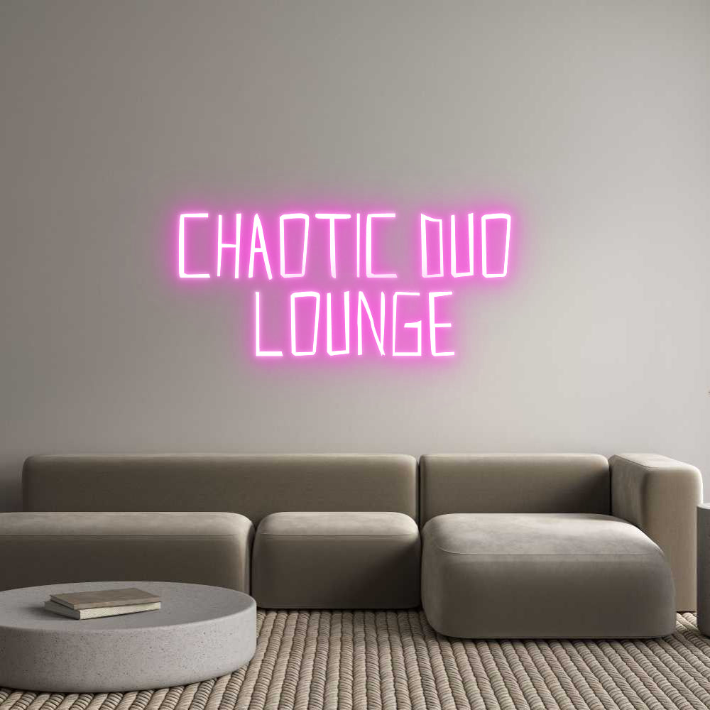 Custom Neon Sign Online Editor Chaotic Duo ...
