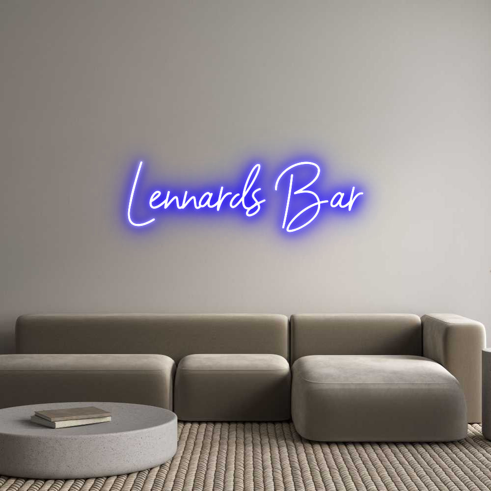 Custom Neon Sign Online Editor Lennards Bar