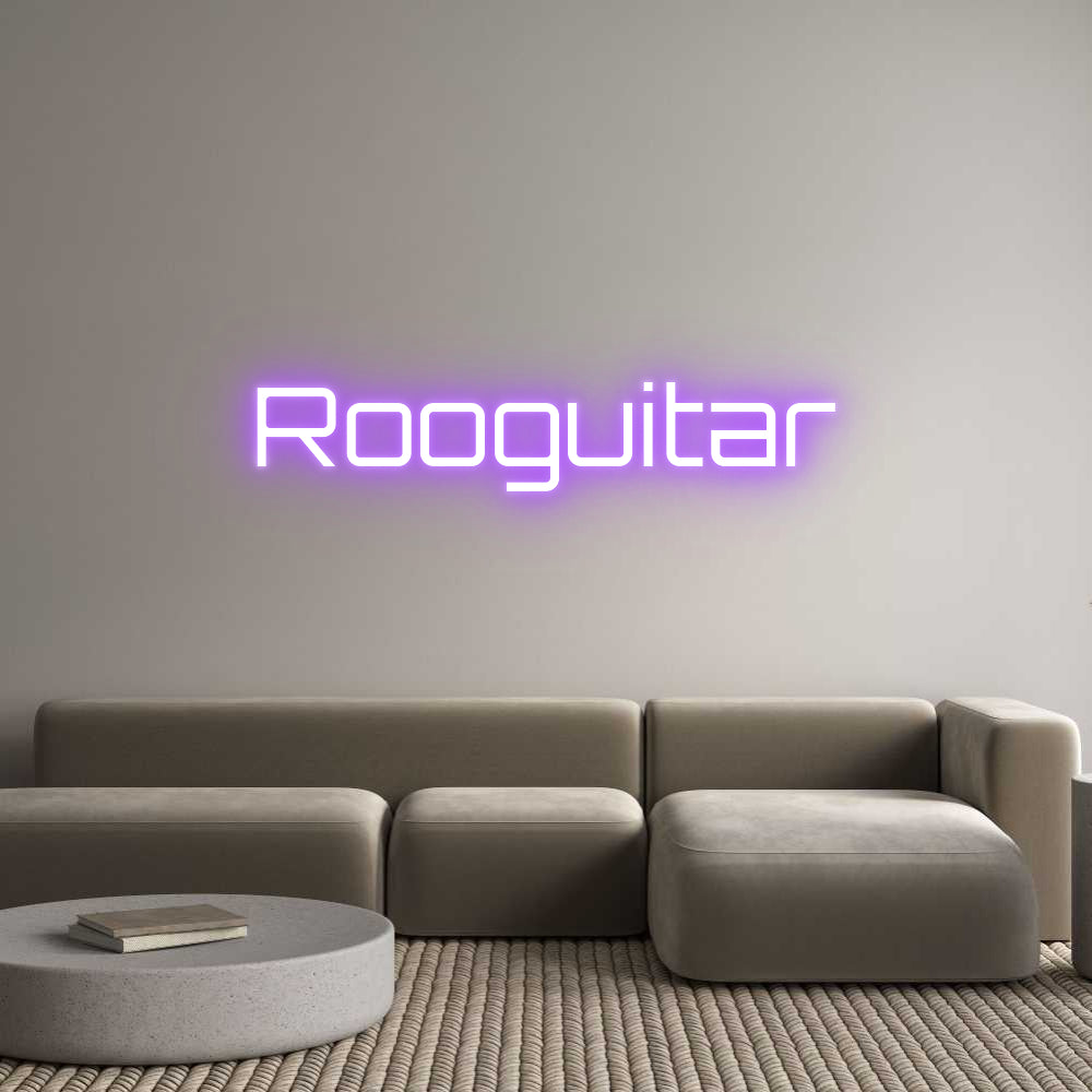 Editor en línea de letreros de neón personalizados Rooguitar