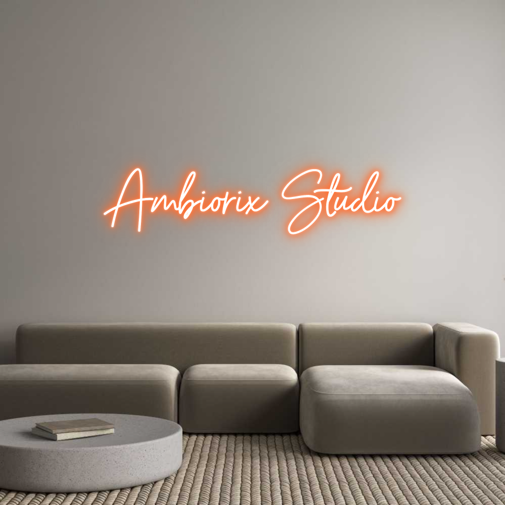 Editor online di insegne al neon personalizzate Ambiorix Studio