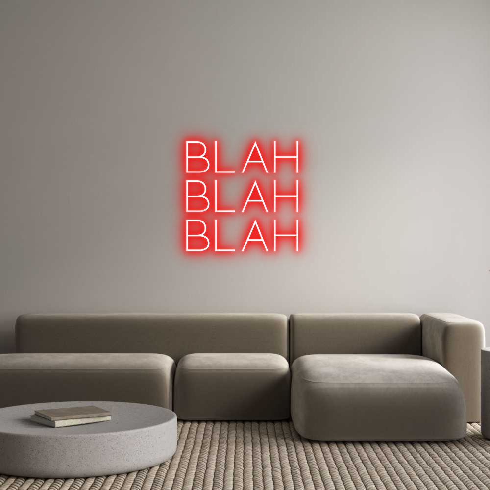 Custom Neon Sign Online Editor BLAH
BLAH
B...
