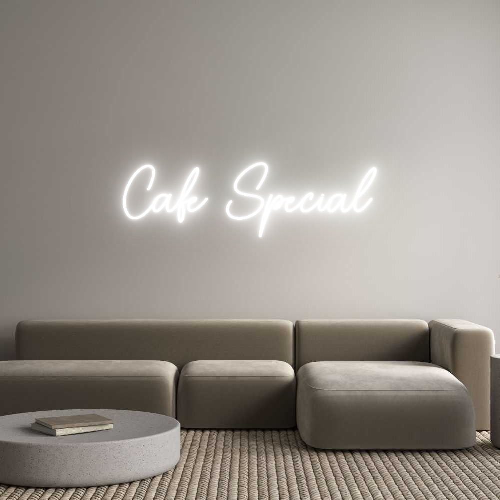 Insegna al neon personalizzata Editor online Cafe Special