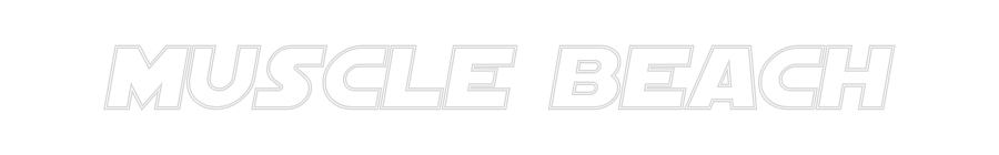 Custom Neon Sign Online Editor MUSCLE BEACH