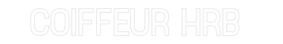 Custom Neon Sign Online Editor COIFFEUR HRB