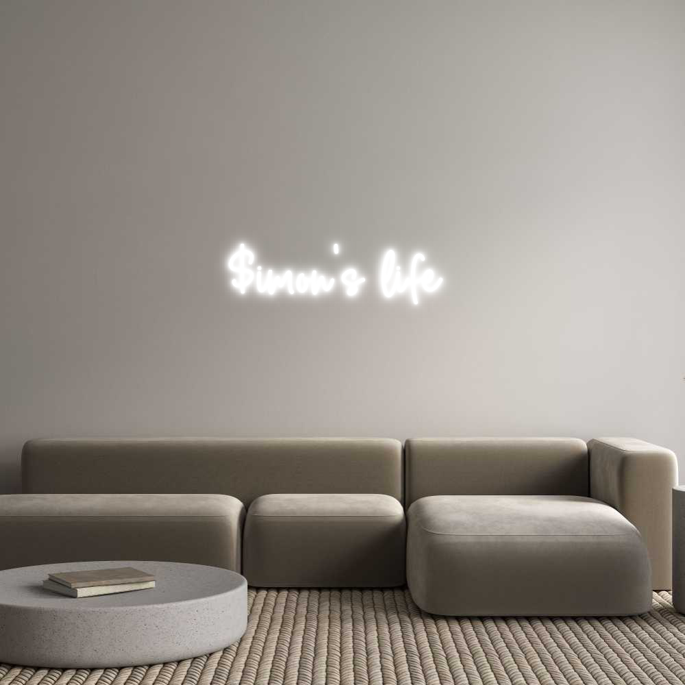 Custom Neon Sign Online Editor $imon’s life