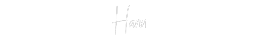 Custom Neon Sign Online Editor Hana
