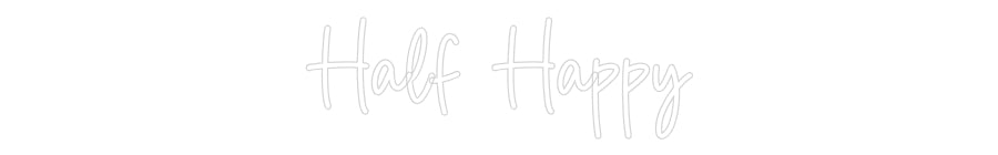 Anpassad Neonskylt Online Redaktör Halv Glad