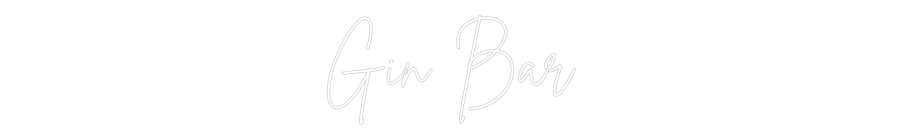 Insegna al neon personalizzata Editor online Gin Bar