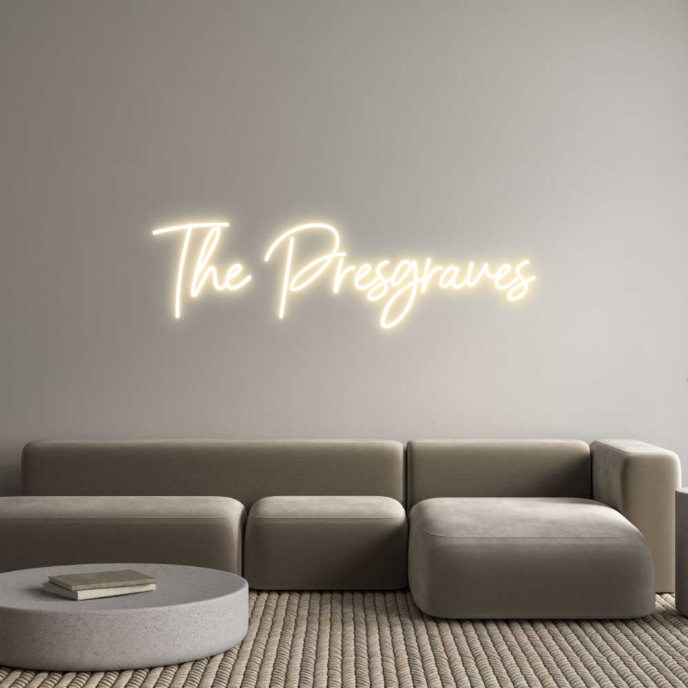 Custom Neon Sign Online Editor The Presgraves