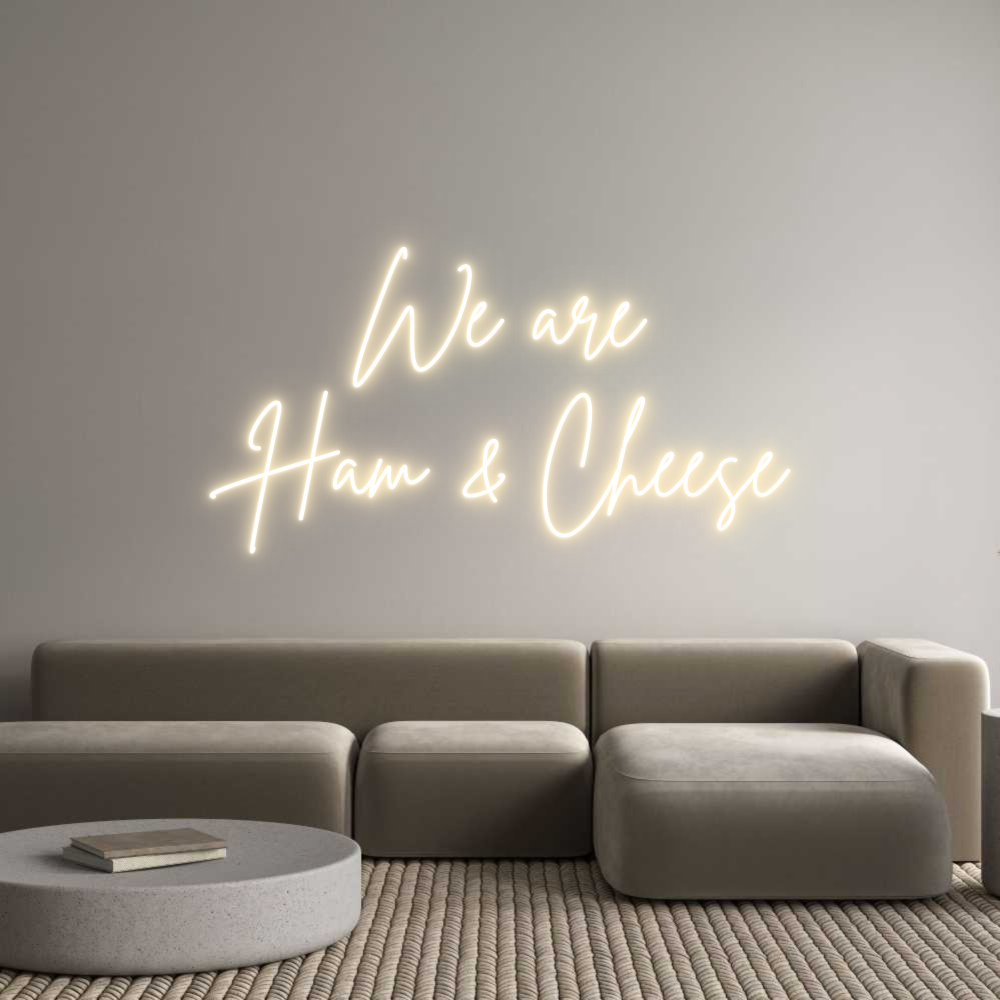 Custom Neon Sign Online Editor Vi er
Skinke og...