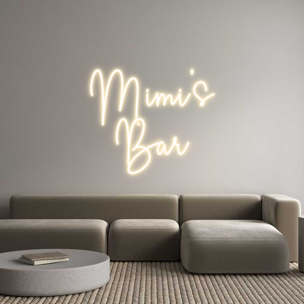 Editor de letreiros neon personalizados online Mimi's
Bar