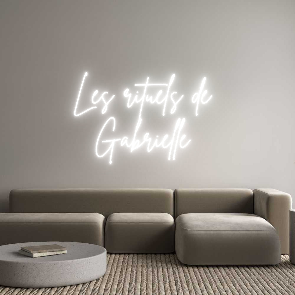 Editor online di insegne al neon personalizzate Les rituels d...