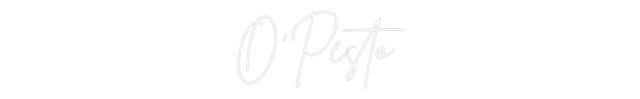 Custom Neon Sign Online Editor O'Pesto