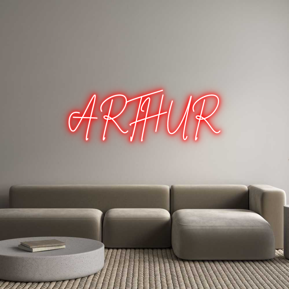 Custom Neon Sign Online Editor ARTHUR