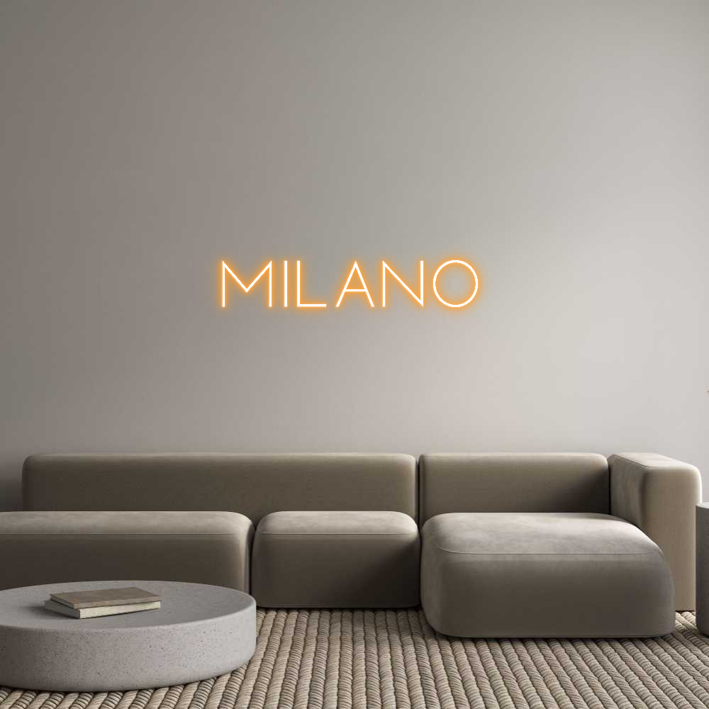 Custom Neon Sign Online Editor MILANO