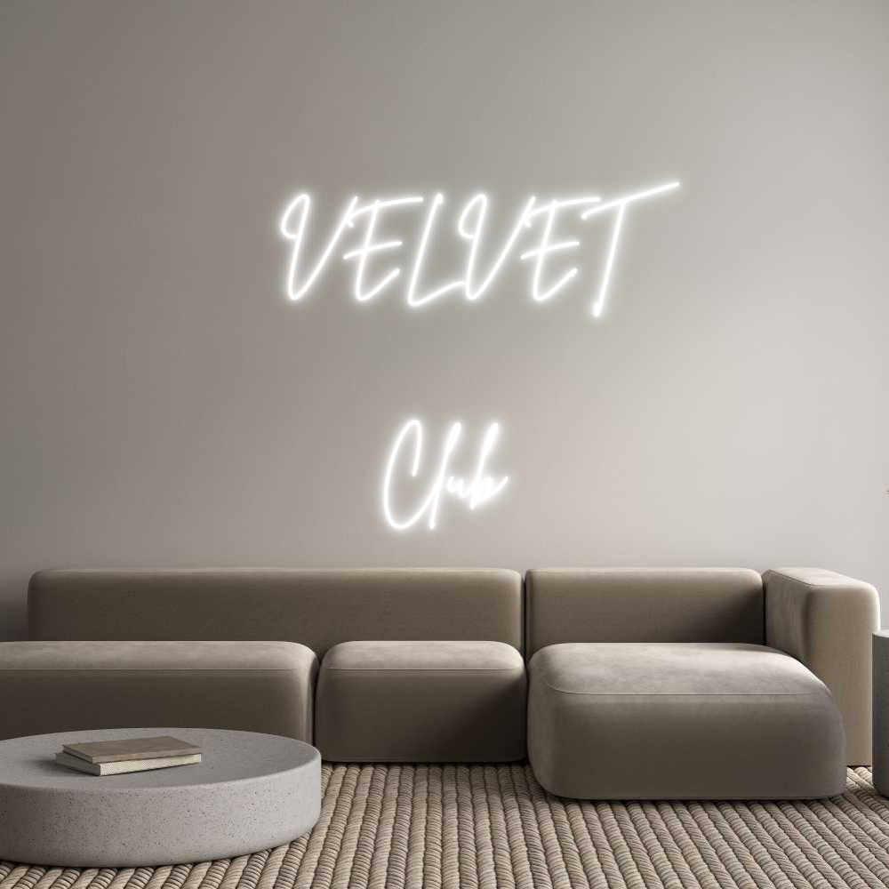 Custom Neon Sign Online Editor VELVET

...