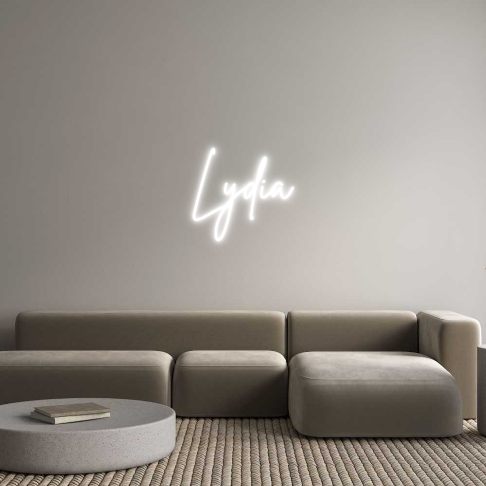 Custom Neon Sign Online Editor Lydia