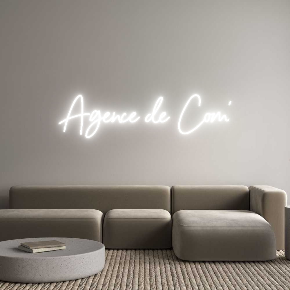 Custom Neon Sign Online Editor Agence de Com'