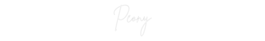 Custom Neon Sign Online Editor Peony