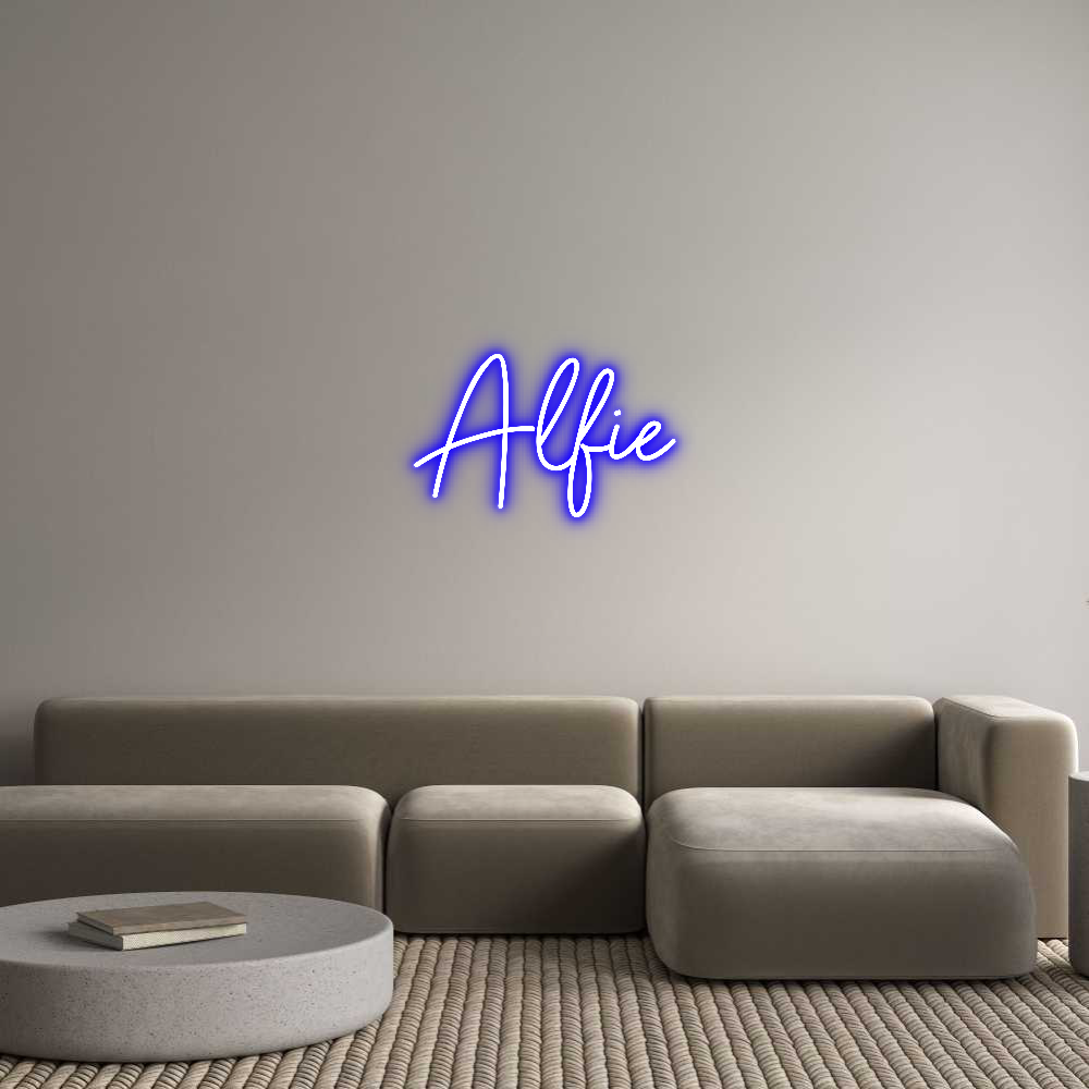 Editor online di insegne al neon personalizzate Alfie