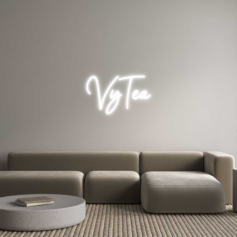 Editor online di insegne al neon personalizzate VyTea