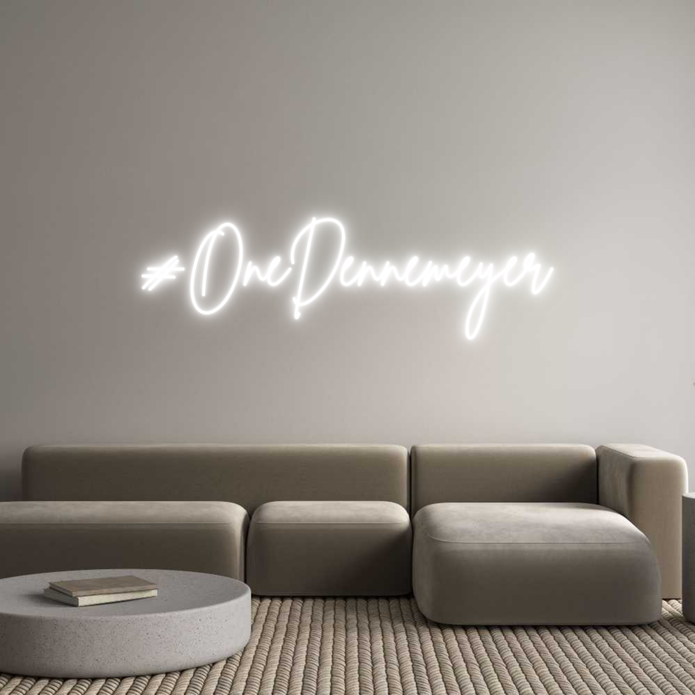 Custom Neon Sign Online Editor #OneDennemeyer