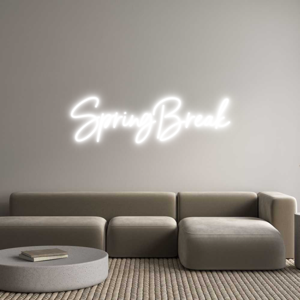 Custom Neon Sign Online Editor SpringBreak