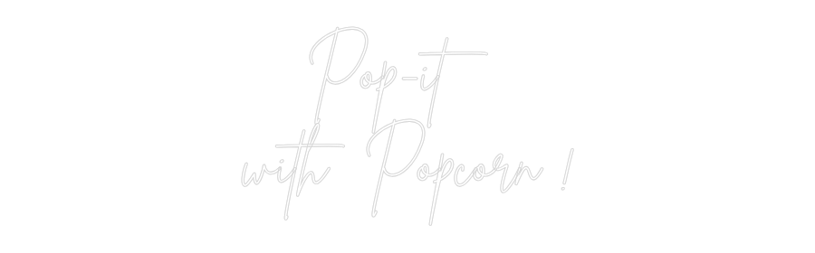 Editor online di insegne al neon personalizzate Pop-it 
con...