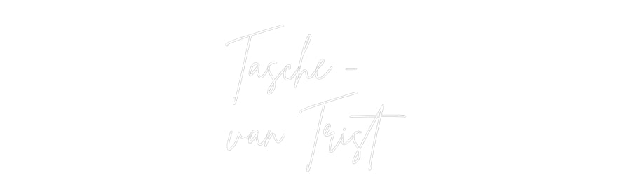 Aangepaste neonreclame online-editor Tasche -
van...