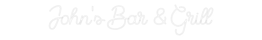 Custom Neon Sign Online Editor John's Bar & ...