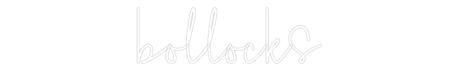 Custom Neon Sign Online Editor bollocks