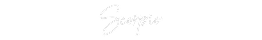 Custom Neon Sign Online Editor Scorpio