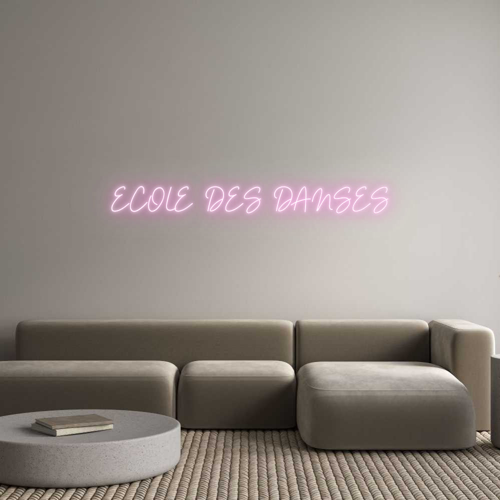 Custom Neon Sign Online Editor ECOLE   DES  ...