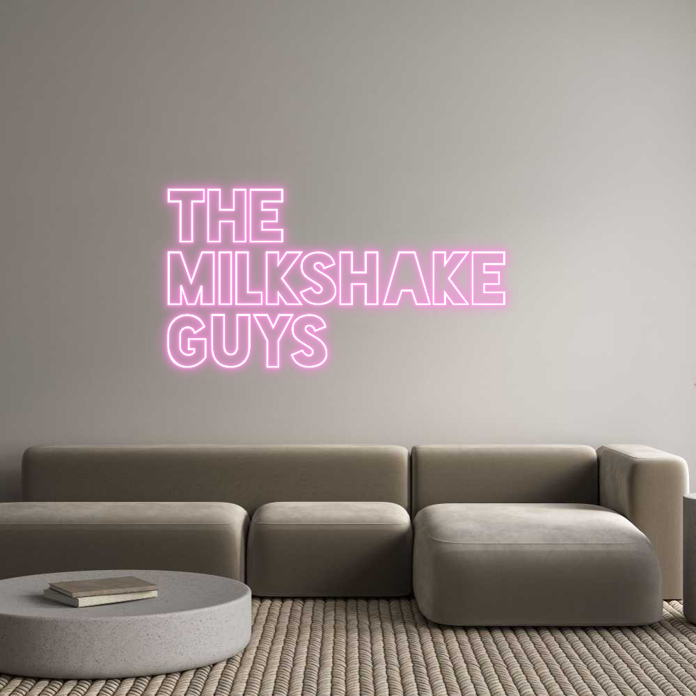 Custom Neon Sign Online Editor The 
Milksha...