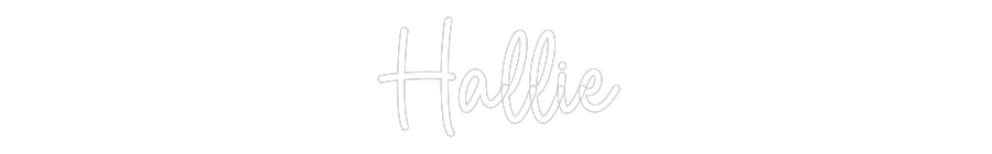 Custom Neon Sign Online Editor Hallie