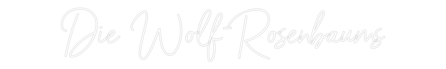 Custom Neon Sign Online Editor Die Wolf-Rose...