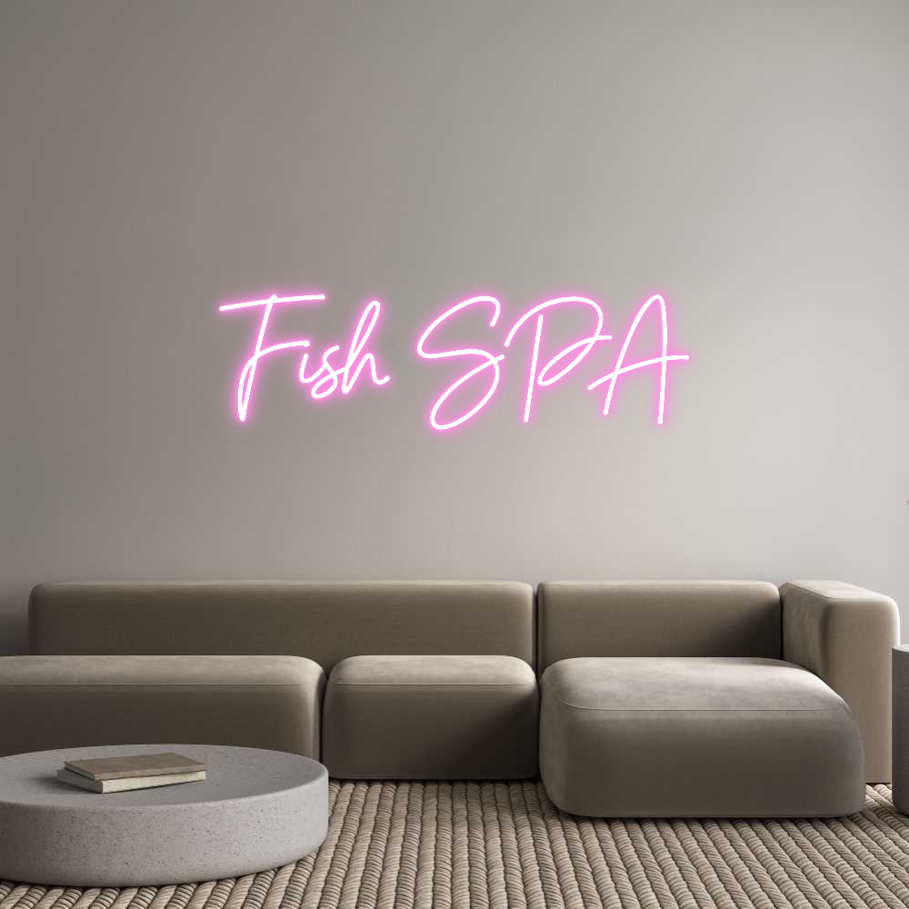 Custom Neon Sign Online Editor Fish SPA