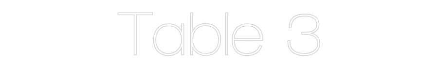 Custom Neon Sign Online Editor Table 3