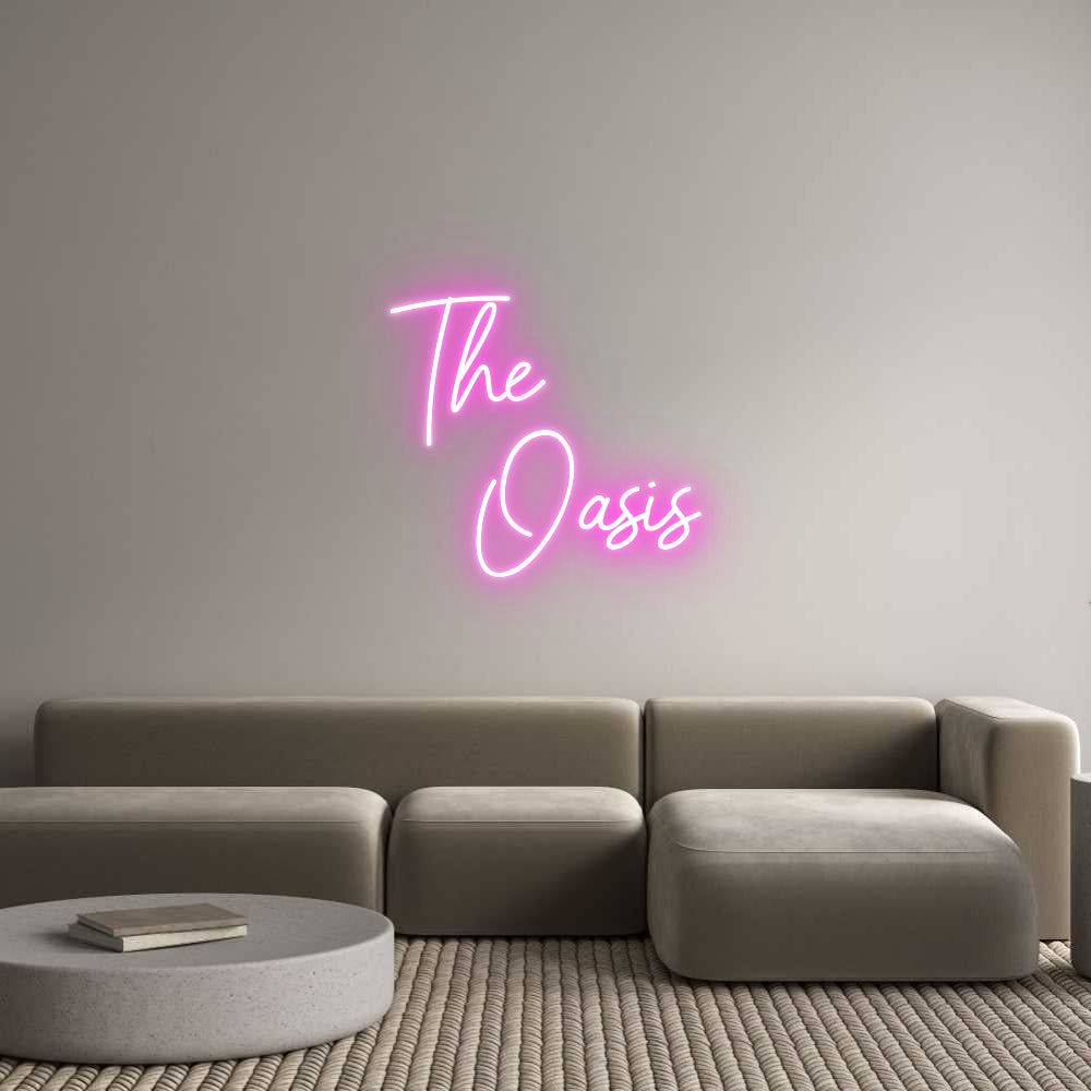 Custom Neon Sign Online Editor The
   Oasis