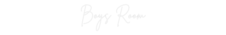 Custom Neon Sign Online Editor Boys Room