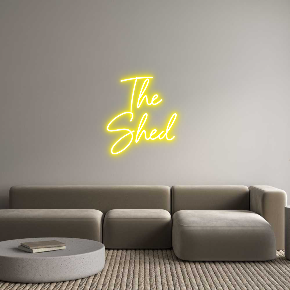 Custom Neon Sign Online Editor The 
Shed