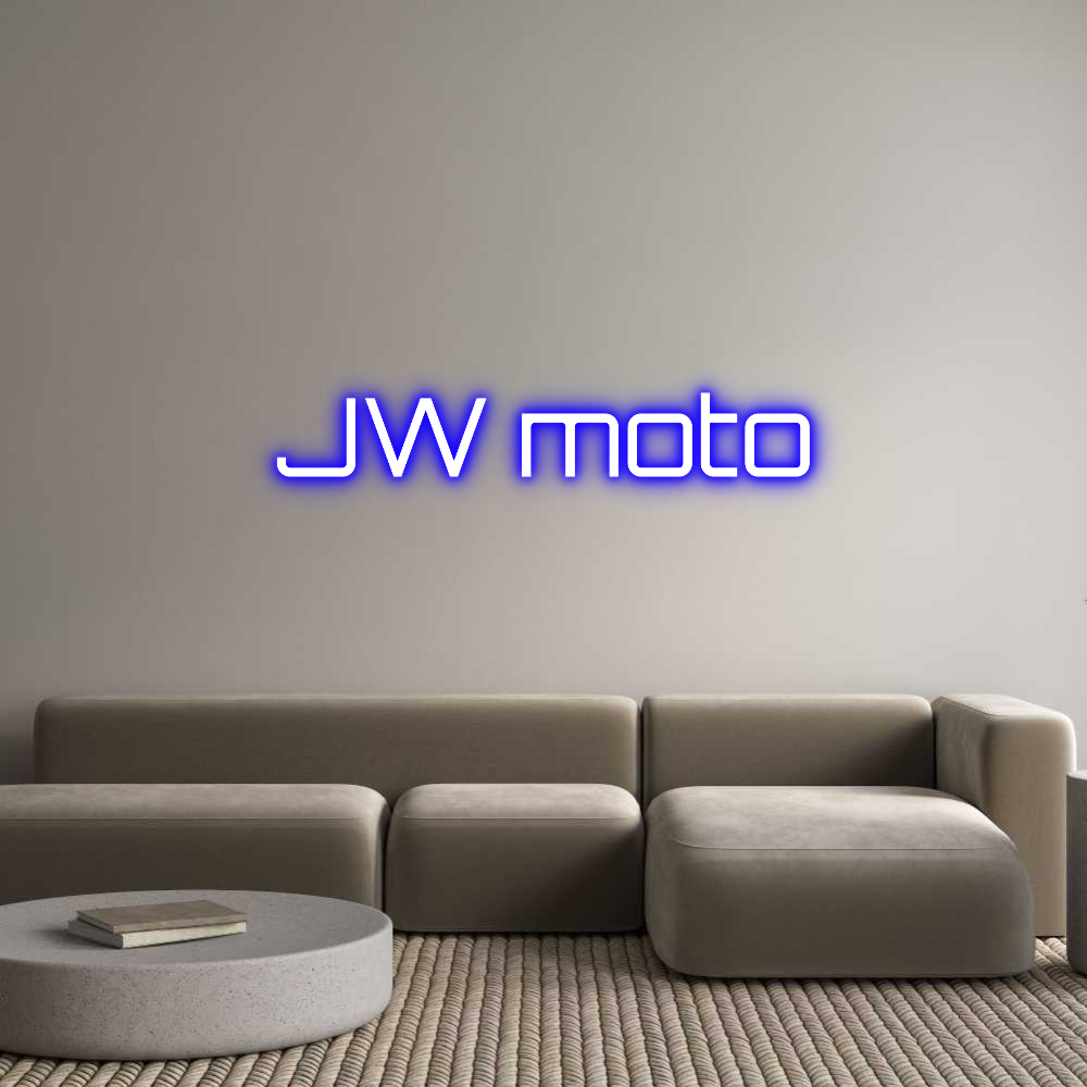Custom Neon Sign Online Editor JW moto