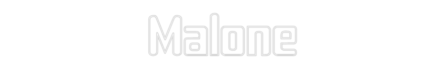 Custom Neon Sign Online Editor Malone