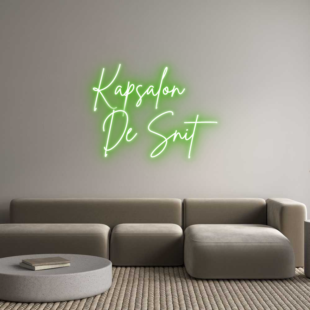 Custom Neon Sign Online Editor Kapsalon
 De...